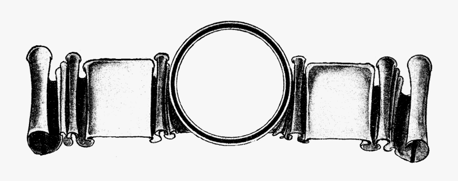 The Forth Digital Frame Has A Lovely Scroll Design - Circle, Transparent Clipart
