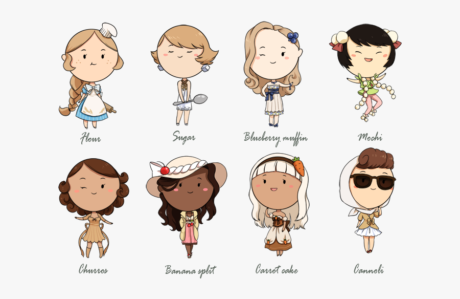 Kawaii Food As People, Transparent Clipart