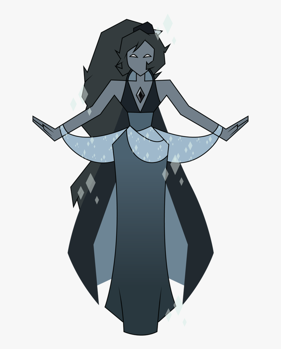 Black Diamond Mural For My Black Diamond Gemsona - Gemsona Diamond Steven Universe, Transparent Clipart