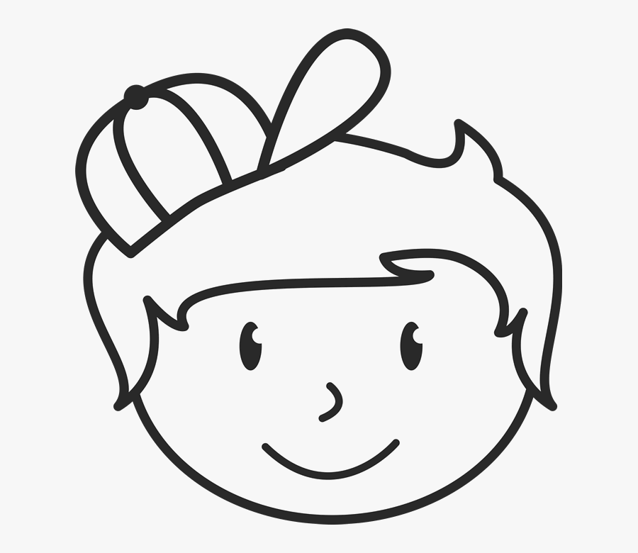 Hats Drawing Face Freeuse Stock - Stick Figure Faces Clipart Black And White, Transparent Clipart