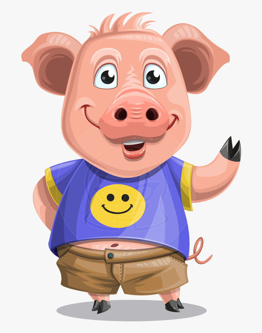 Transparent Piggy Png - Construction Pig, Transparent Clipart