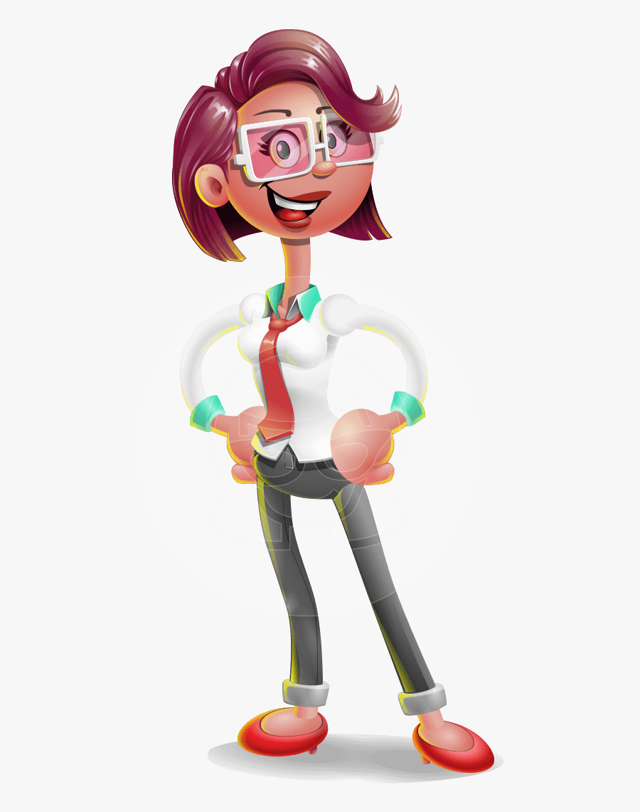 Business Girl 3d Vector Cartoon Character Aka Stephanie - Girl 3d Clipart, Transparent Clipart