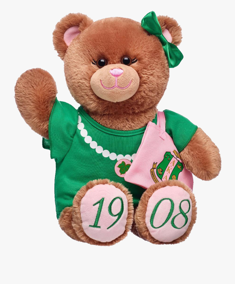 Aka Mwr Charmed Build A Bear - Alpha Kappa Alpha Bear, Transparent Clipart