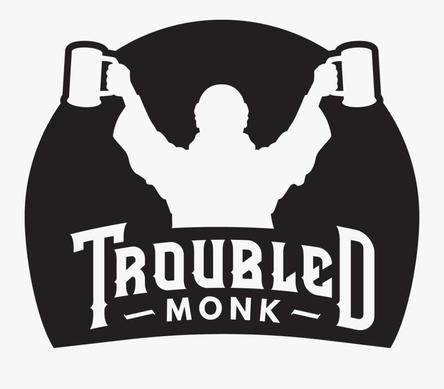 Troubled Monk Logo, Transparent Clipart