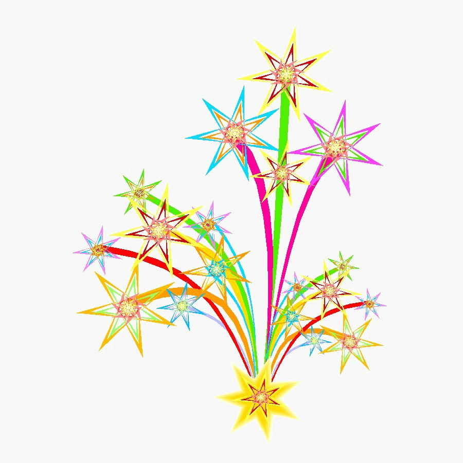 Fireworks Png Background - New Years Fireworks Clipart, Transparent Clipart