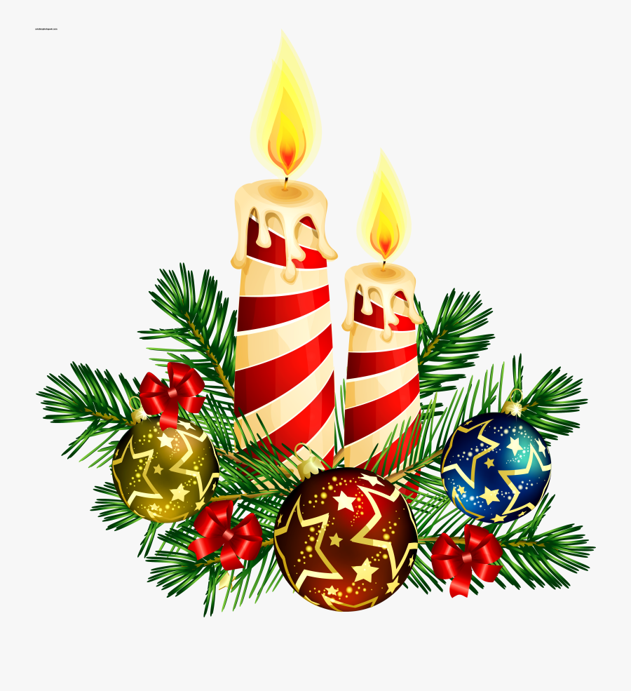 Christmas Candle Clip Art Cliparts Co Ribbon Christmas - Christmas Candles Clipart, Transparent Clipart