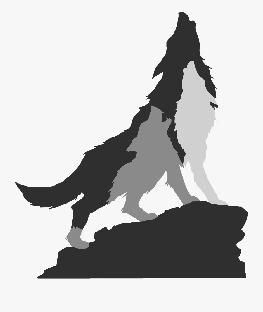 Transparent Wolf Pack Clipart - Wolf Silhouette Transparent Background, Transparent Clipart