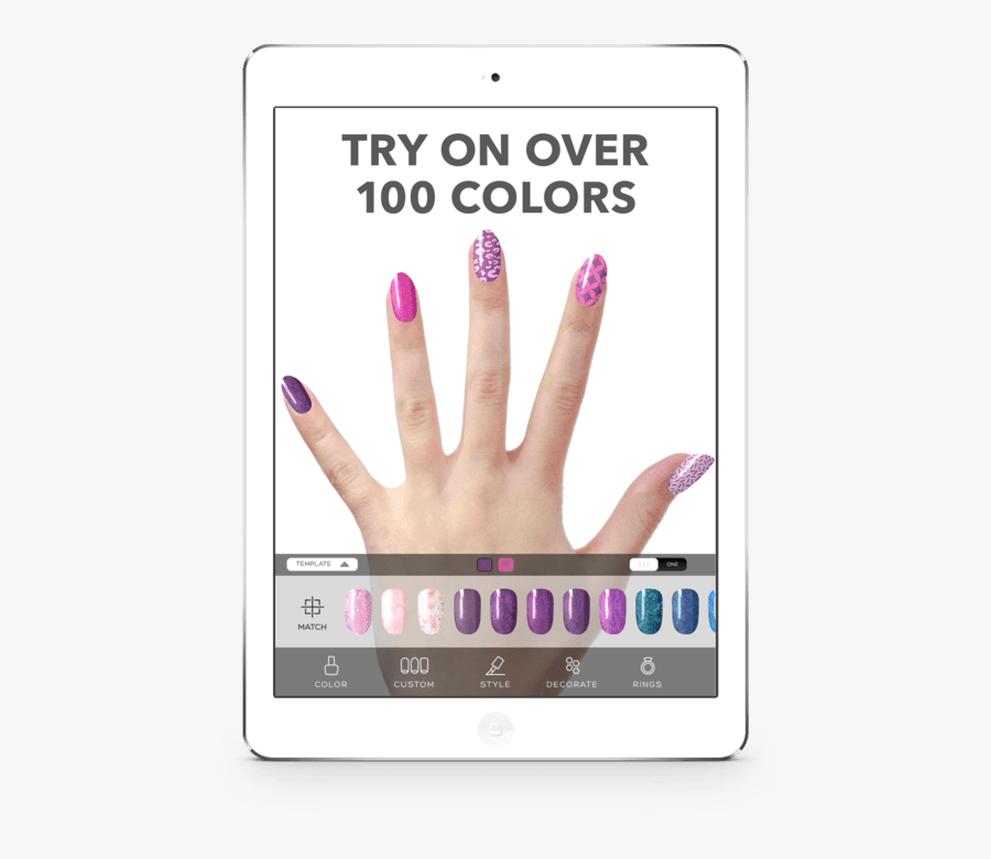 Different Nail Shapes - Virtual Nail Salon, Transparent Clipart