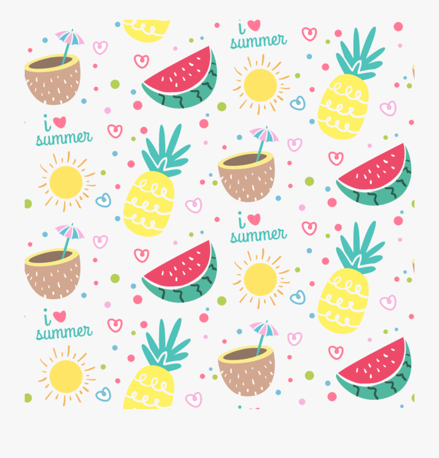 #mq #ananas #tropical #summer #background - Verano Pattern, Transparent Clipart