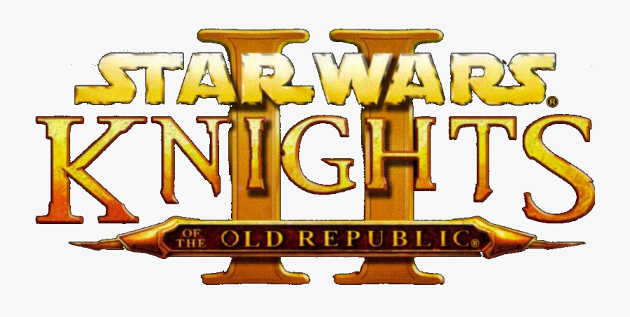 Star Wars Knights Of The Old Republic 2 Logo - Knights Of The Old Republic Logo, Transparent Clipart