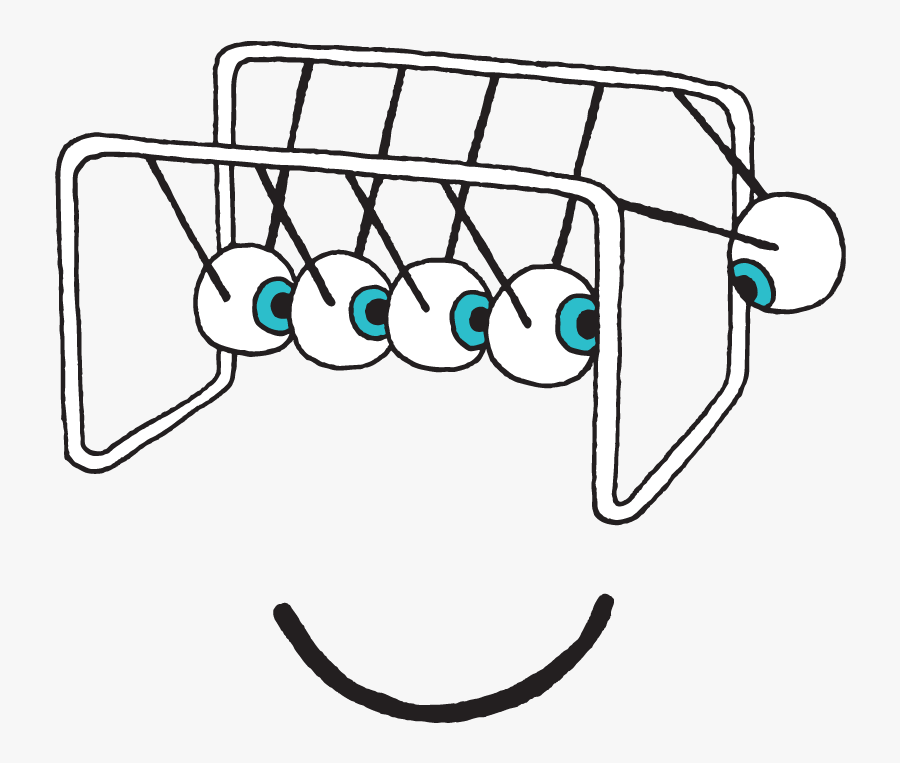 Transparent Newton"s Cradle Clipart - Newtons Cradle Tattoo, Transparent Clipart