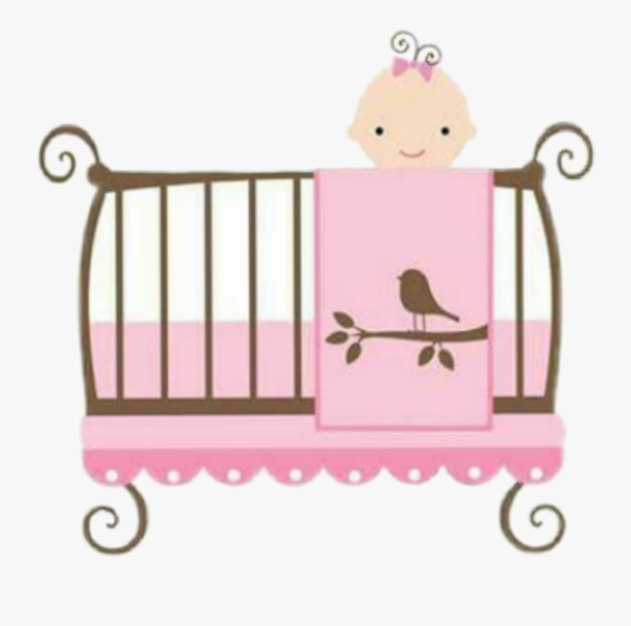 #babygirl #baby #crib - Baby Shower Girl Transparent, Transparent Clipart