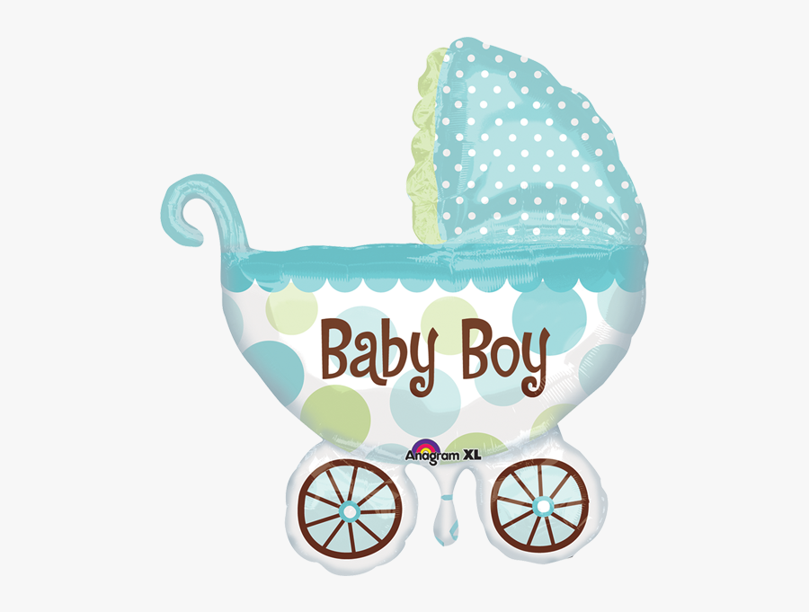 Globo Metalico 28 Baby Boy Carriola - Globo Cochecito, Transparent Clipart