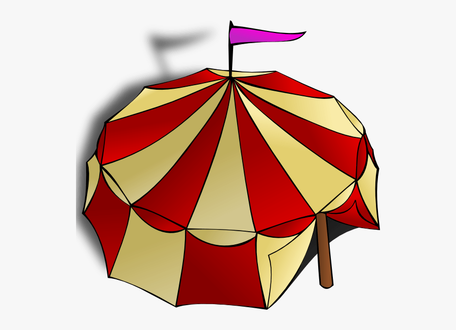 Circus Tent View From Top - Circus Tent Clipart, Transparent Clipart
