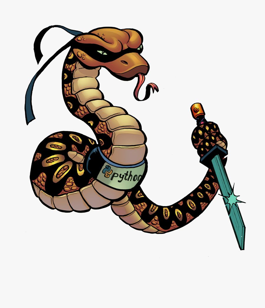Transparent Shuffleboard Clipart - Cartoon Python, Transparent Clipart