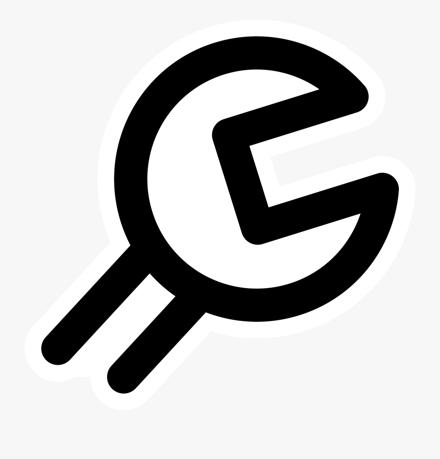 Symbol,trademark,hand - Utilities Clipart Black And White, Transparent Clipart