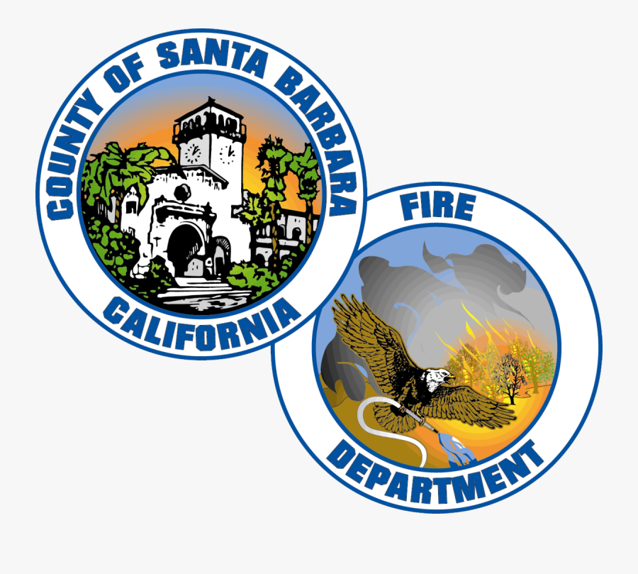 Firefighter Clipart Nozzle - Santa Barbara County Fire Department Logo, Transparent Clipart
