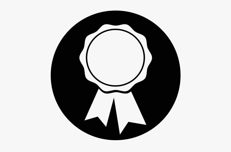 Award Badge Transparent Images Png - Achievement Icon Black Circle Png, Transparent Clipart