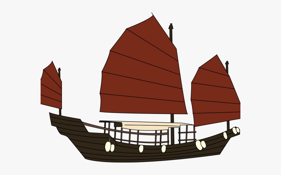 Ship Clipart Harbor - Junk Boat Hong Kong Clipart, Transparent Clipart