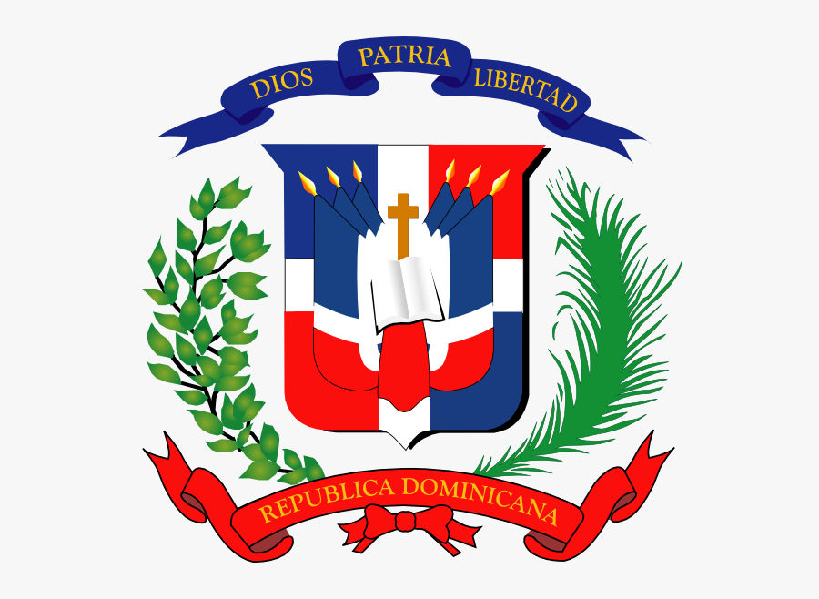 Dominican Republic Clip Art - Republica Dominicana Escudo Vector, Transparent Clipart