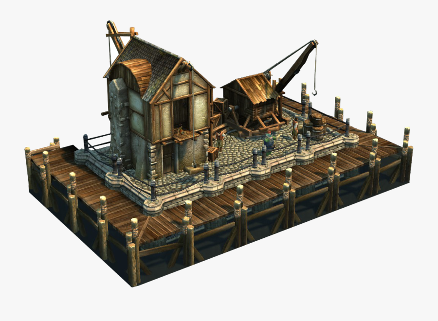 Clip Art Pier Rpg And Game - Scale Model, Transparent Clipart