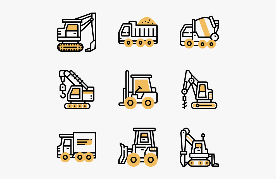 Clip Art Icons Free Construction Vehicle - Daily Routine Icon Png, Transparent Clipart