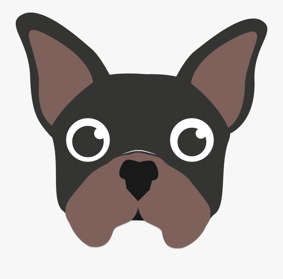 Clear Clip Bulldog - Cartoon French Bulldog Transparent, Transparent Clipart