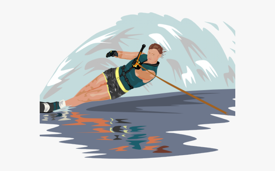 Ski Clipart Cartoon Water - Water Skiing Clipart Free, Transparent Clipart