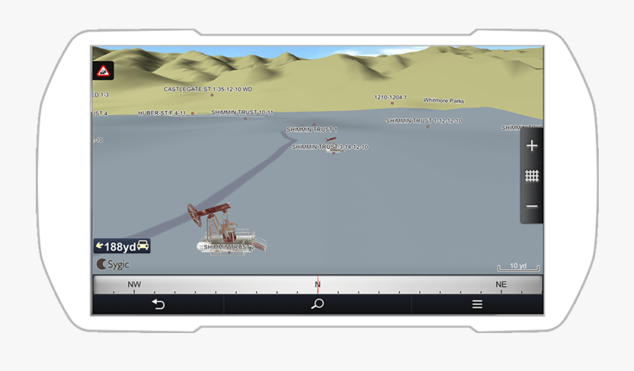 Street Clipart Car Gps - Automotive Navigation System, Transparent Clipart