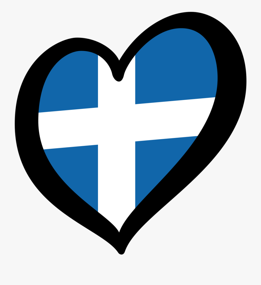 Greek Flag Heart Png - Eurovision 2019 Denmark Flag, Transparent Clipart