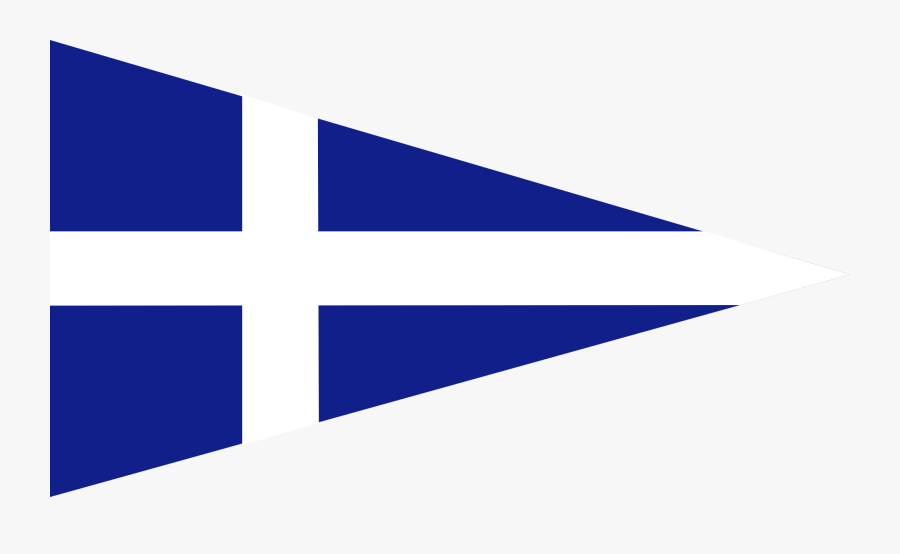 Greek Royal Navy Senior Officer - Barcelona Yacht Club Burgee, Transparent Clipart