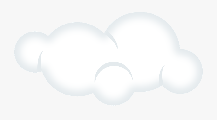 Set, Cloud, White, Cartoon, Clouds, Sky, Soft, Weather - Heart, Transparent Clipart