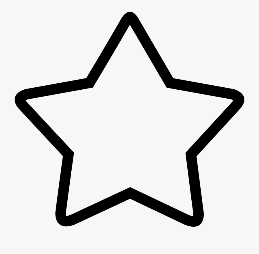 Triangular Clipart Hollow - Star Icon Png, Transparent Clipart