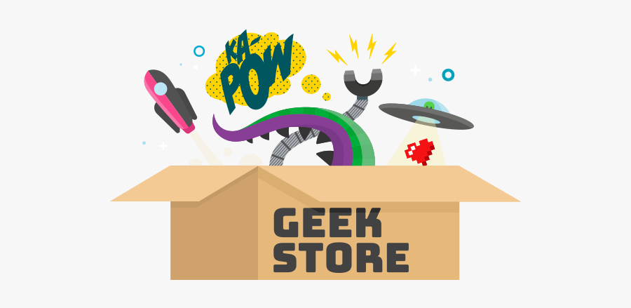 Geek Store Us - Illustration, Transparent Clipart