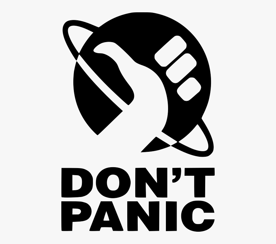 Don T Panic Sticker, Transparent Clipart