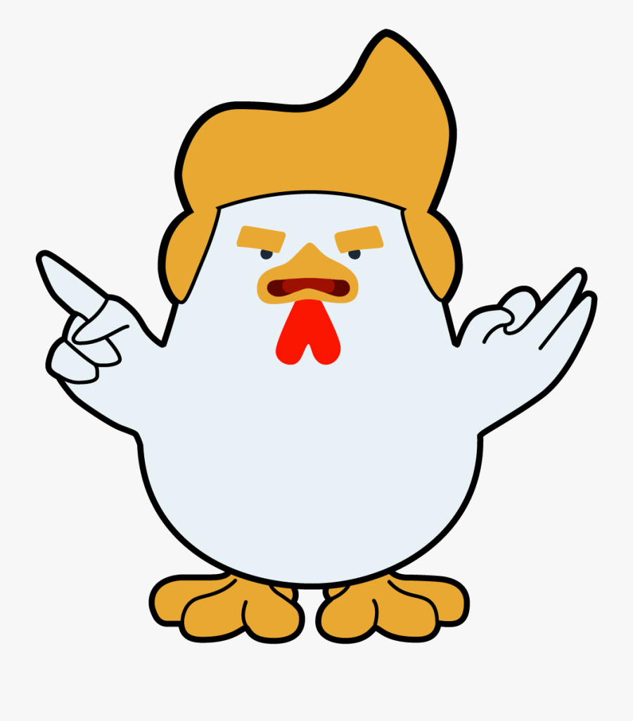 Vectorized Trump Chicken - Donald Trump, Transparent Clipart