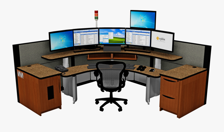 Transparent Background Office Desk Png, Transparent Clipart
