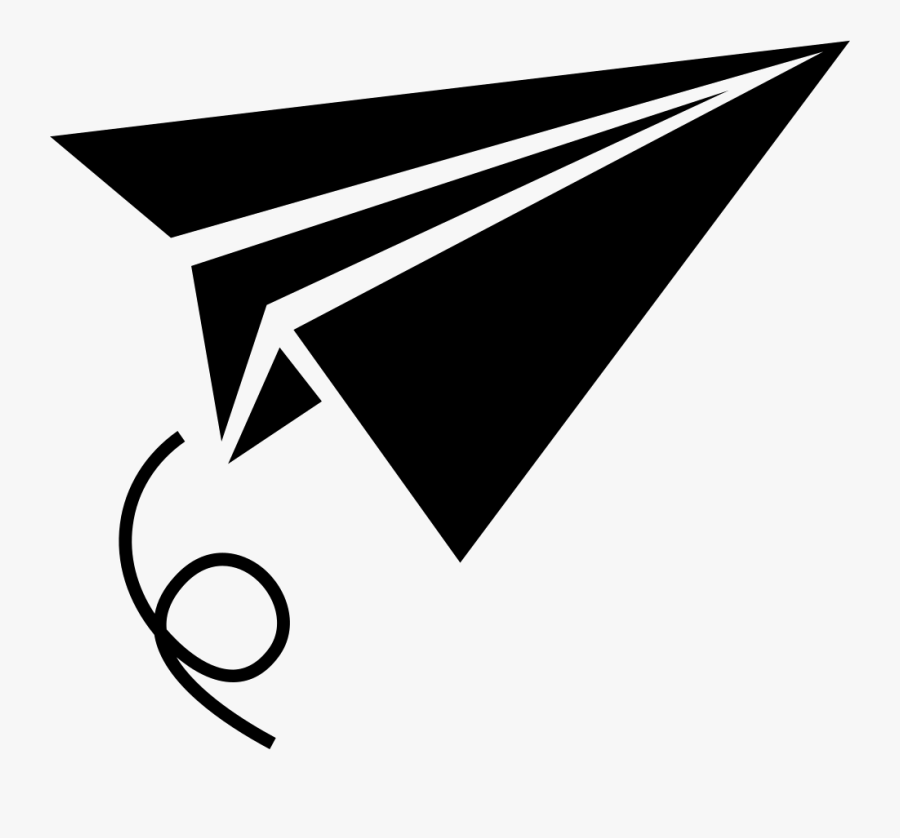 Transparent Paper Plane Png - 飛機 剪影, Transparent Clipart