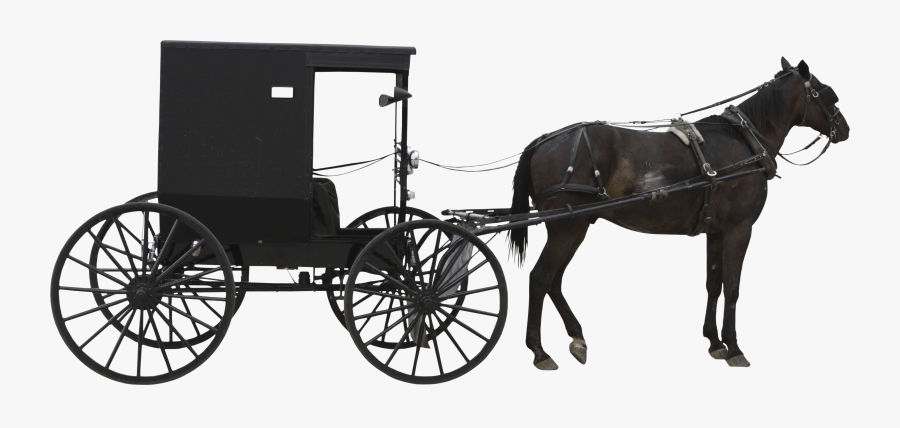Svg Download Amish Horse And Buggy Clipart - Horse And Cart Png, Transparent Clipart