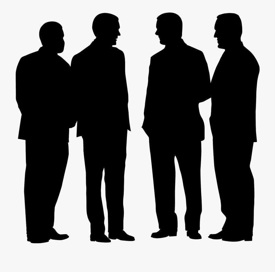 Groomsmen Silhouette, Transparent Clipart