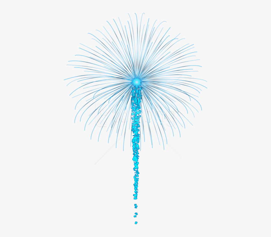 Transparent Firework Png - Transparent Background Blue Fireworks, Transparent Clipart