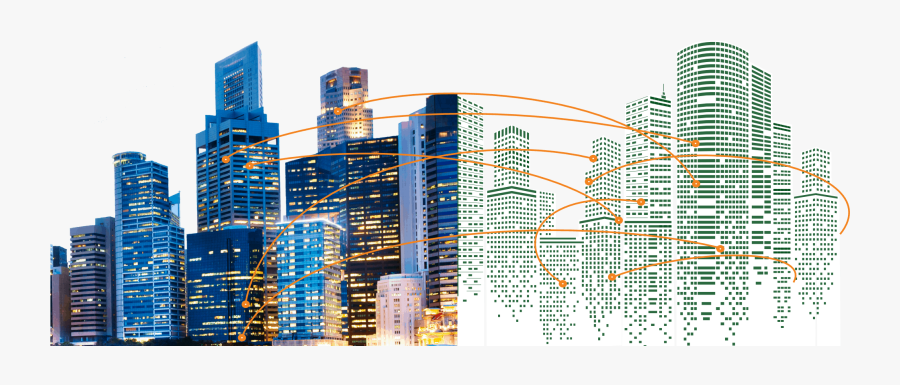 Smart City Digital Twin W Background - Smart City Digital Twin, Transparent Clipart