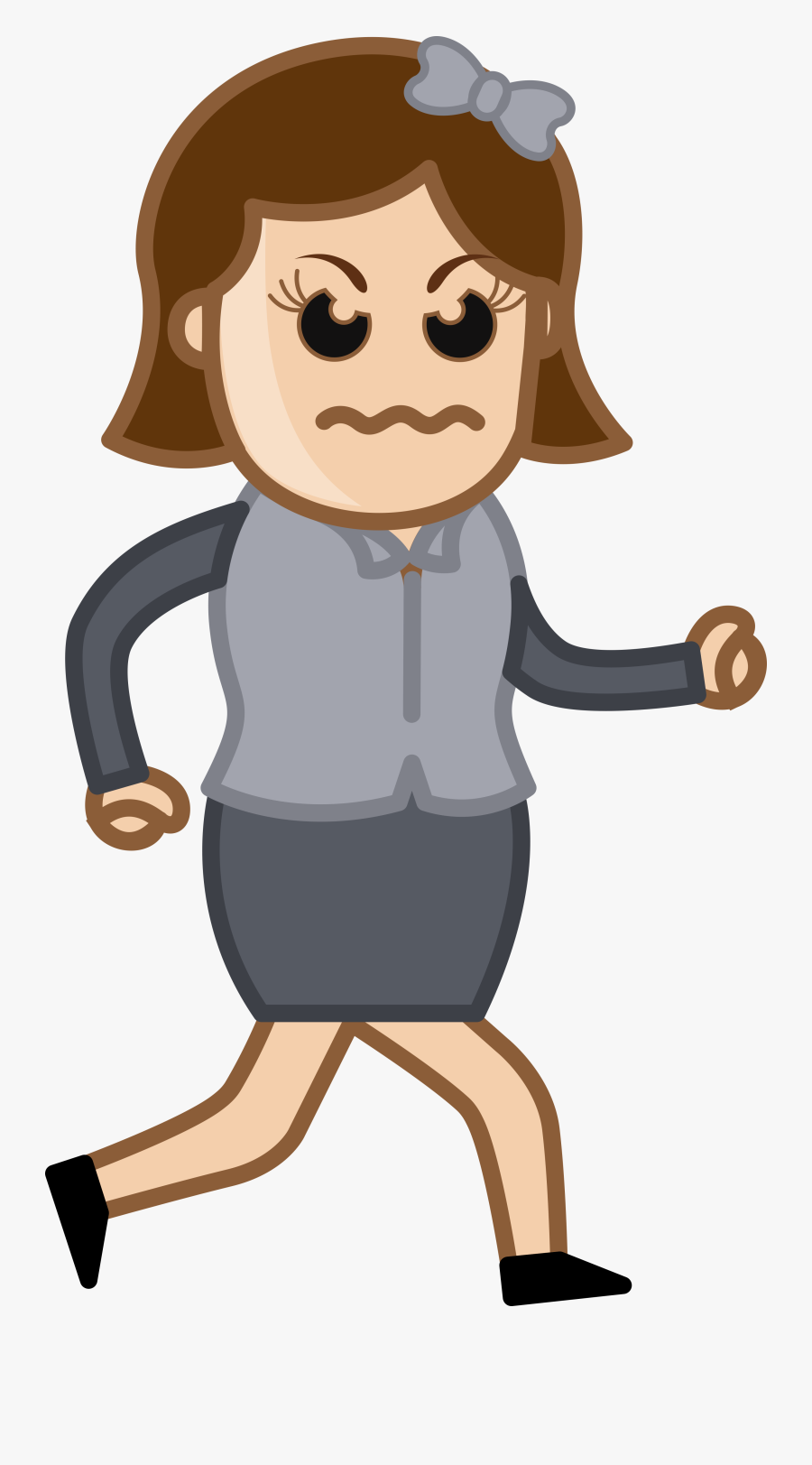 Very Angry Woman Gy5u4yuo - Cartoon Girl In Chair, Transparent Clipart