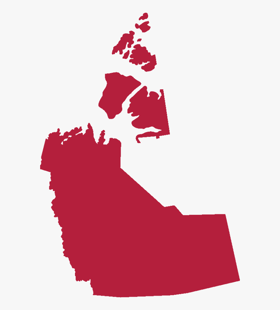 Northwest Territories Map Only, Transparent Clipart