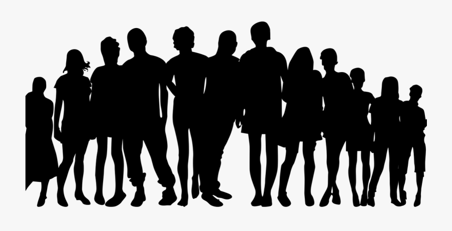 Family And Friends Silhouette, Transparent Clipart