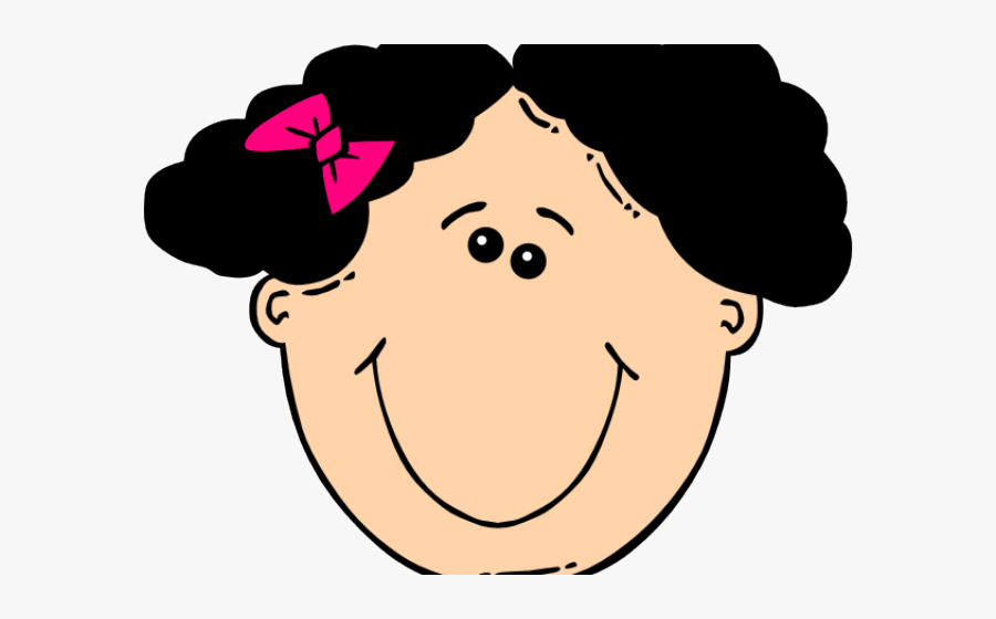 Short Hair Clipart Girl Head - African American Girl Clip Art, Transparent Clipart