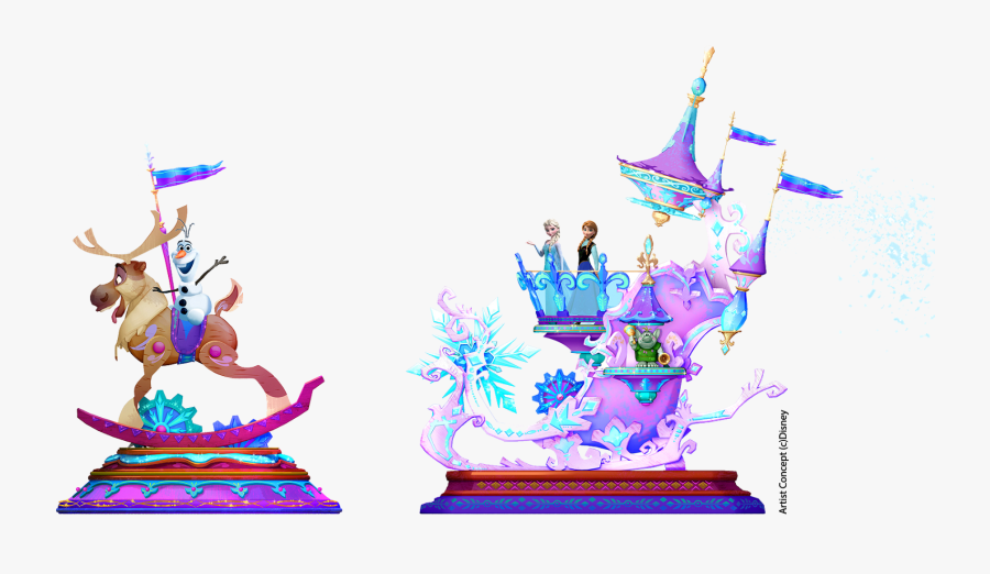 Paris Stars On Annmarie - Disneyland Paris Frozen Parade, Transparent Clipart