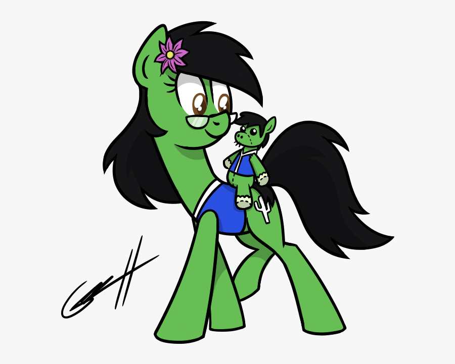 Gearholder, Earth Pony, Flower In Hair, Glasses, Oc, - Cartoon, Transparent Clipart