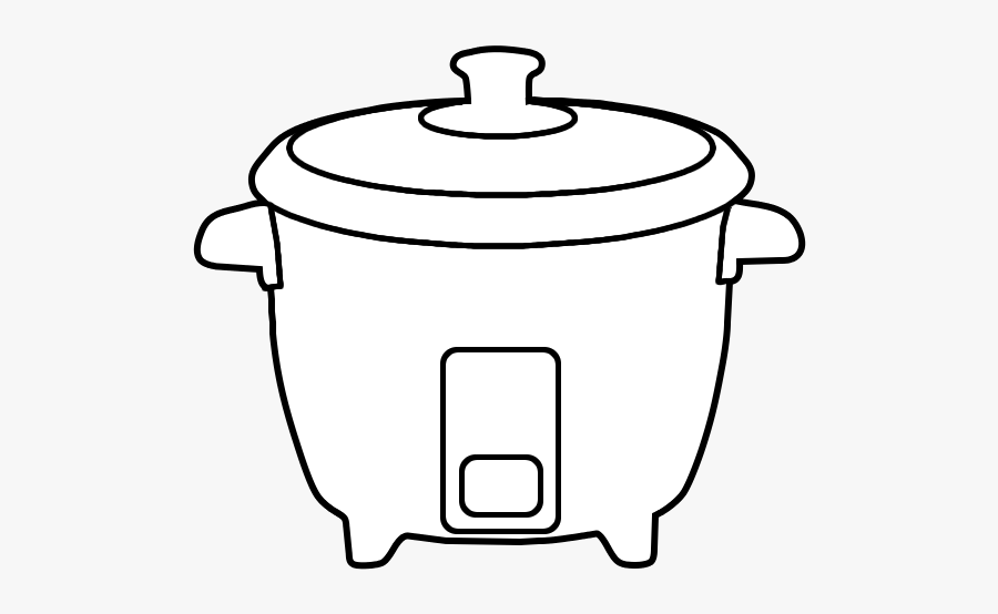 Rice Cooker Clipart Black And White - Rice Cooker Black And White, Transparent Clipart