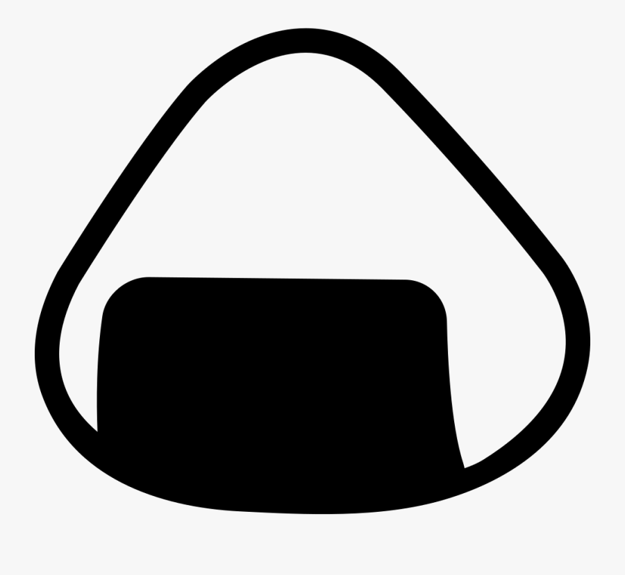 Rice Ball Black And White - Rice Ball Transparent Background, Transparent Clipart